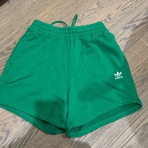 Adidas Women's Vibrant Green Athletic Shorts
